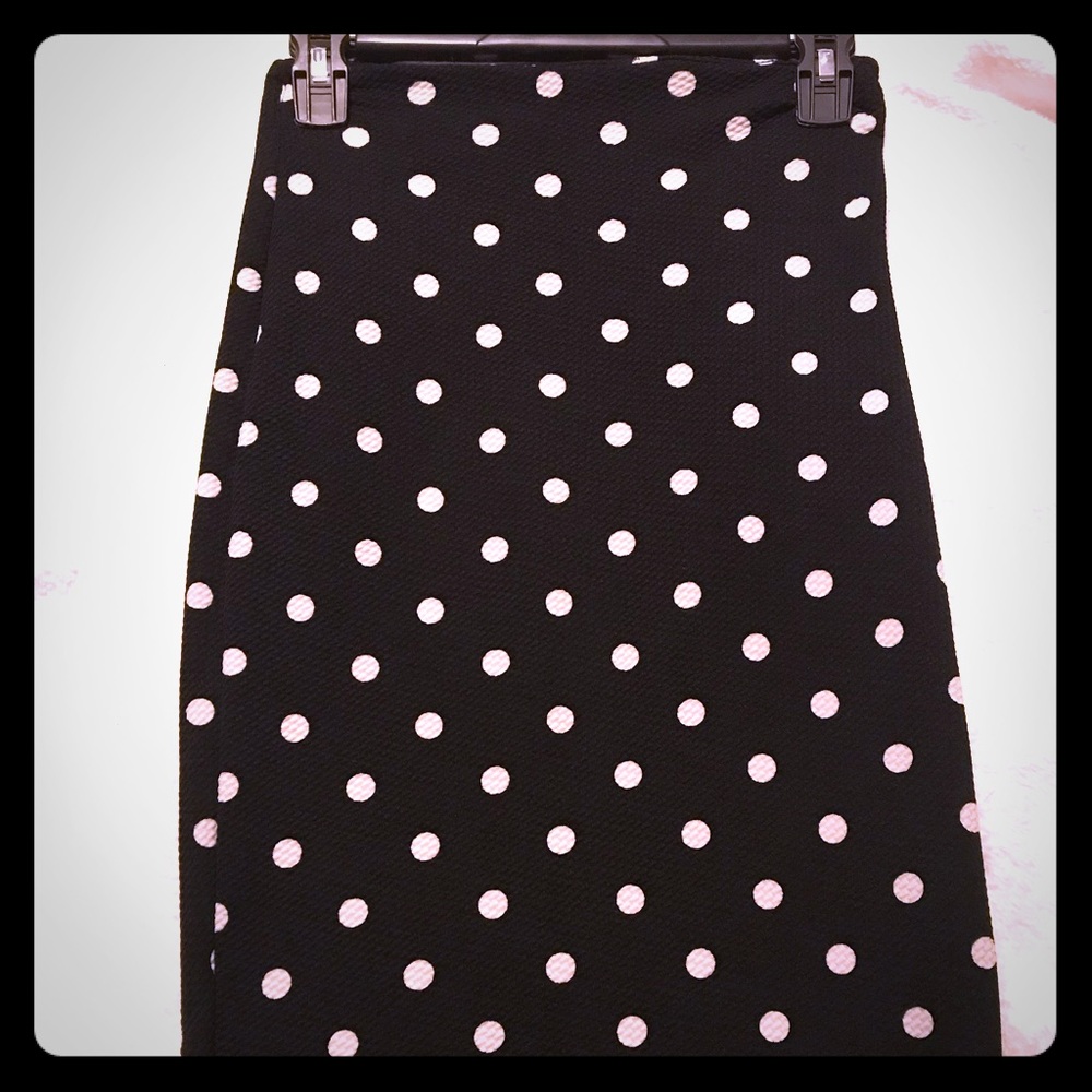 Polka Dot Pencil Skirt